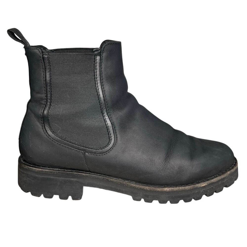 Thursday Women’s Legend Black Suede Lug Sole Chelsea Boot Size US 8